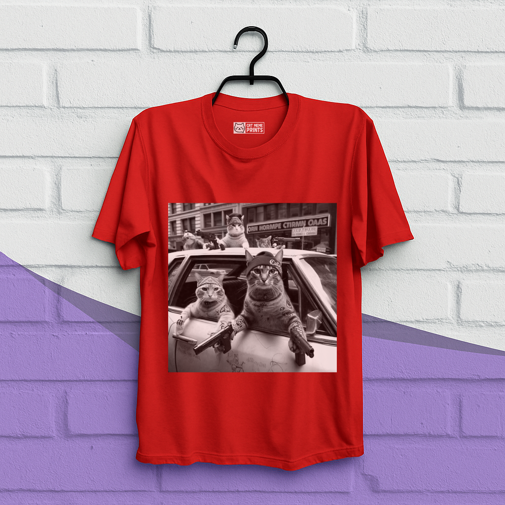 Gangster Cats Street T-Shirt