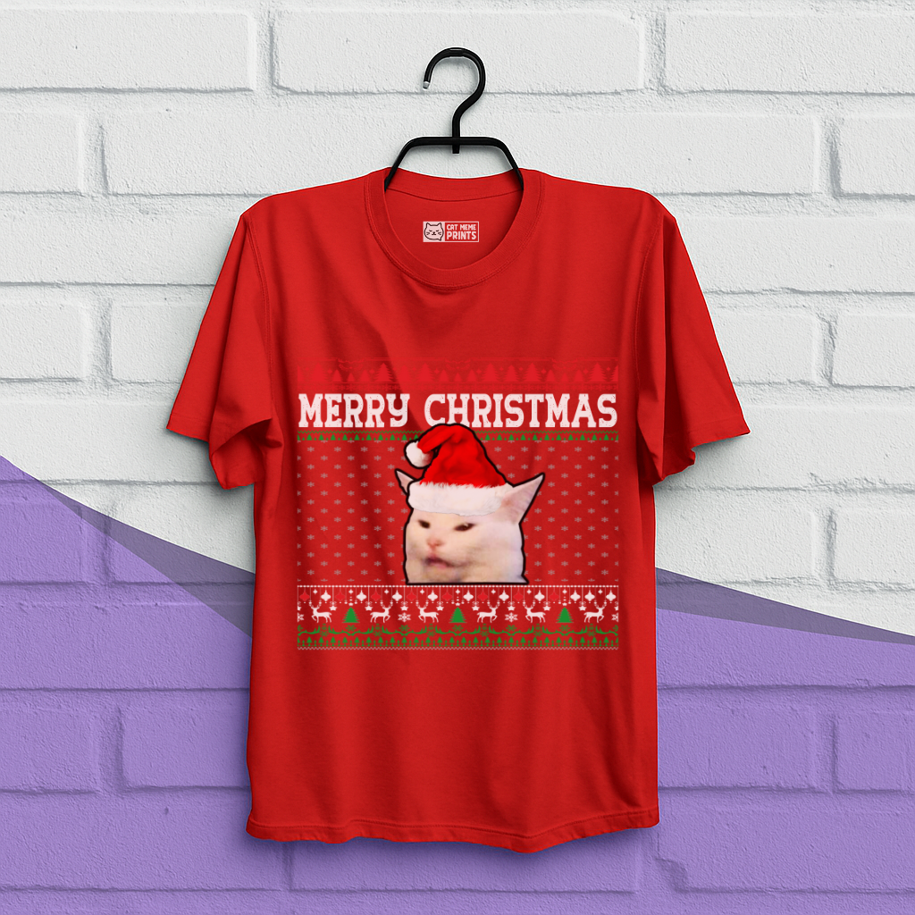 Cat Merry Christmas T-Shirt