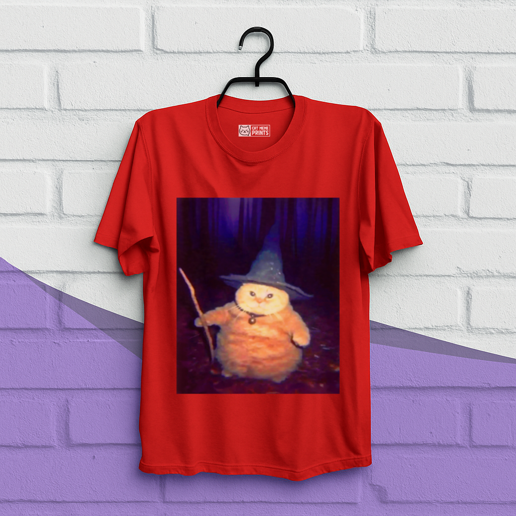 Wizard Cat Weird Halloween T-Shirt