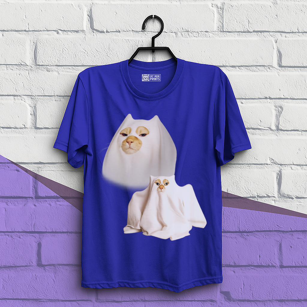 Ghost Cat Meme T-Shirt