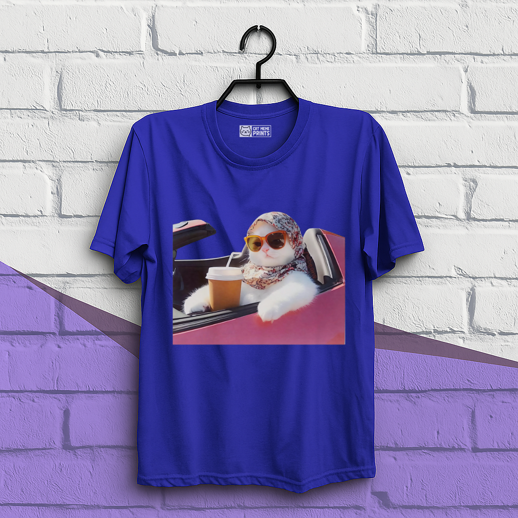Cat Driving Meme T-Shirt