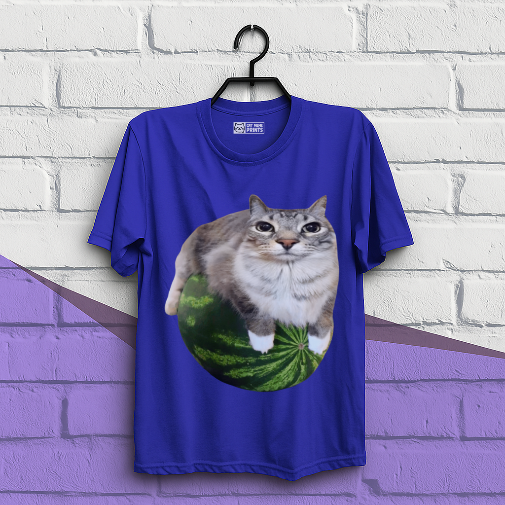 Watermelon Cat Meme T-Shirt