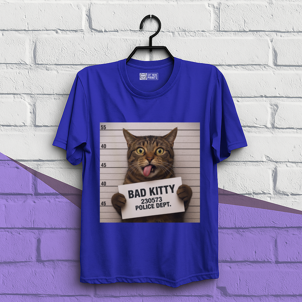 Bad Kitty Prisoned Meme T-Shirt