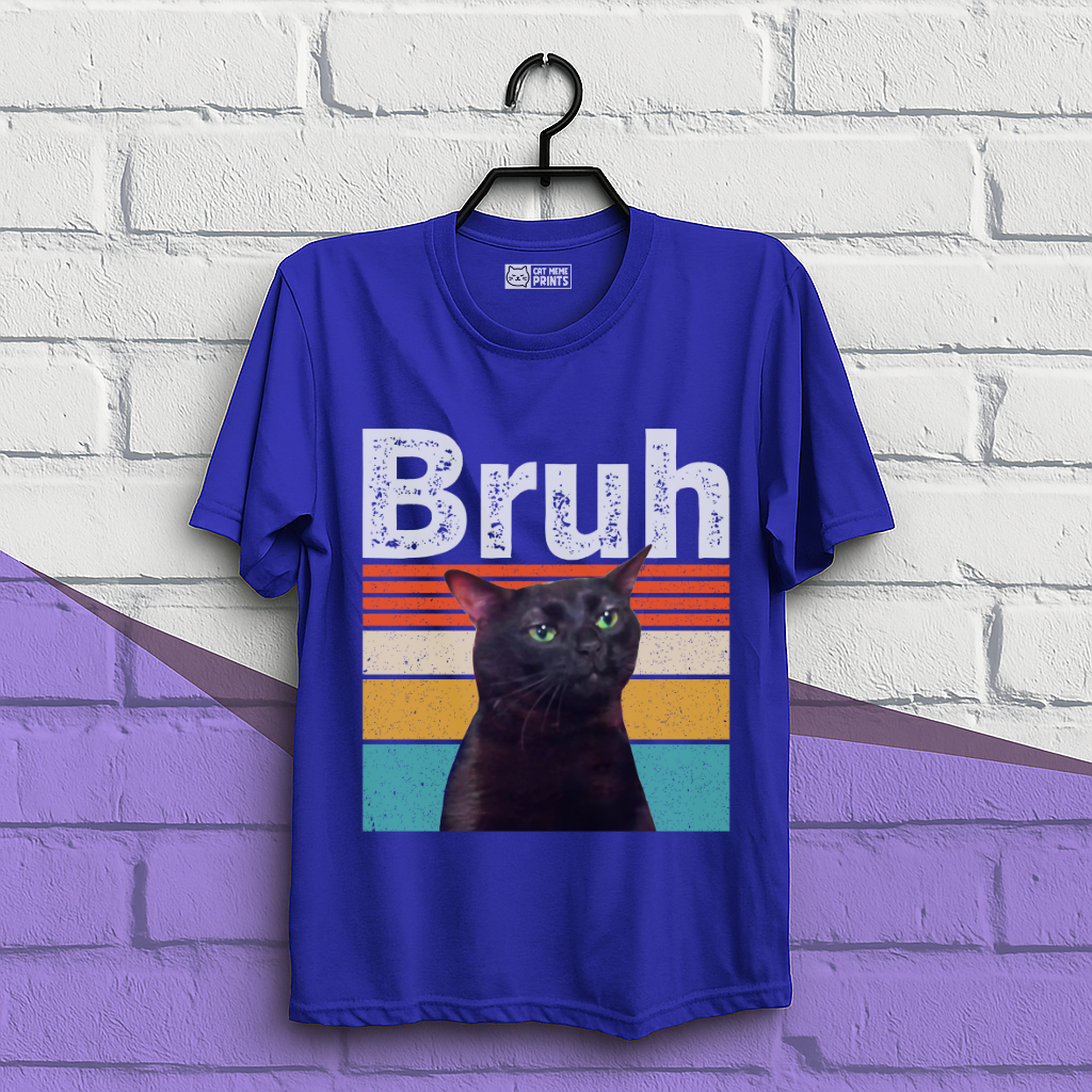 Bruh Cat Meme Vintage T-Shirt