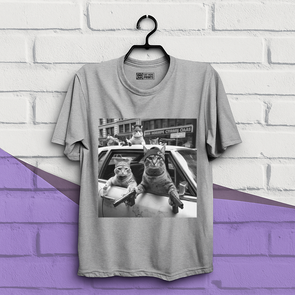 Gangster Cats Street T-Shirt