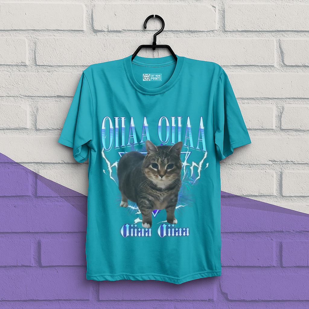 Spining Cat Oiiaa Oiiaa T-Shirt