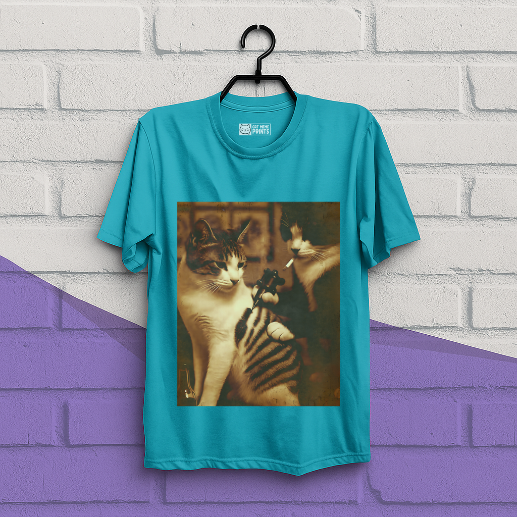 Tattoo Cat Meme T-Shirt