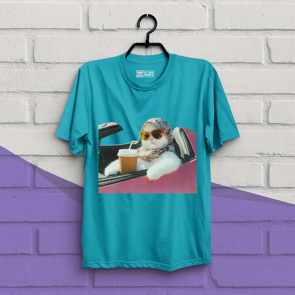 Cat Driving Meme T-Shirt