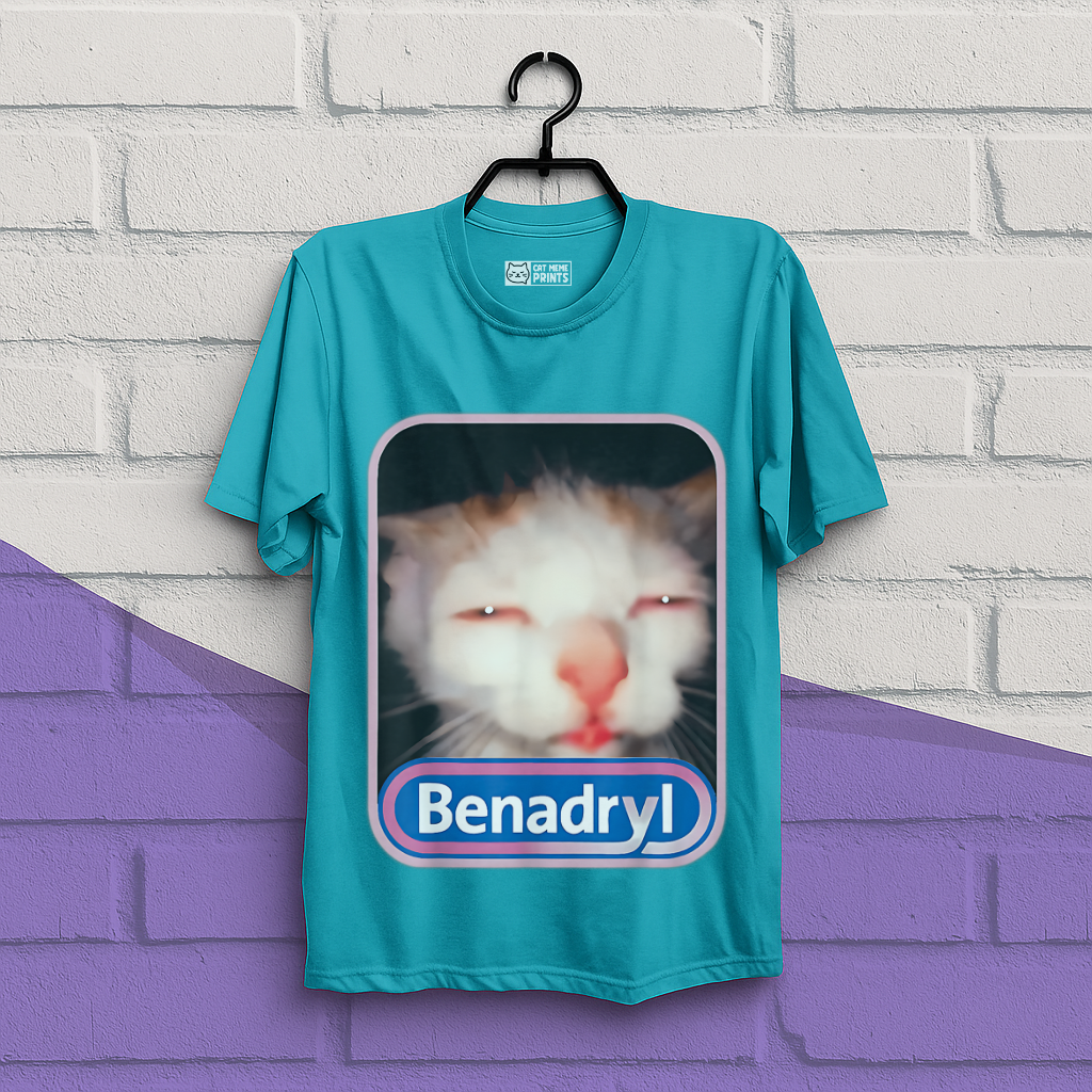 Benadryl Cat Meme T-Shirt