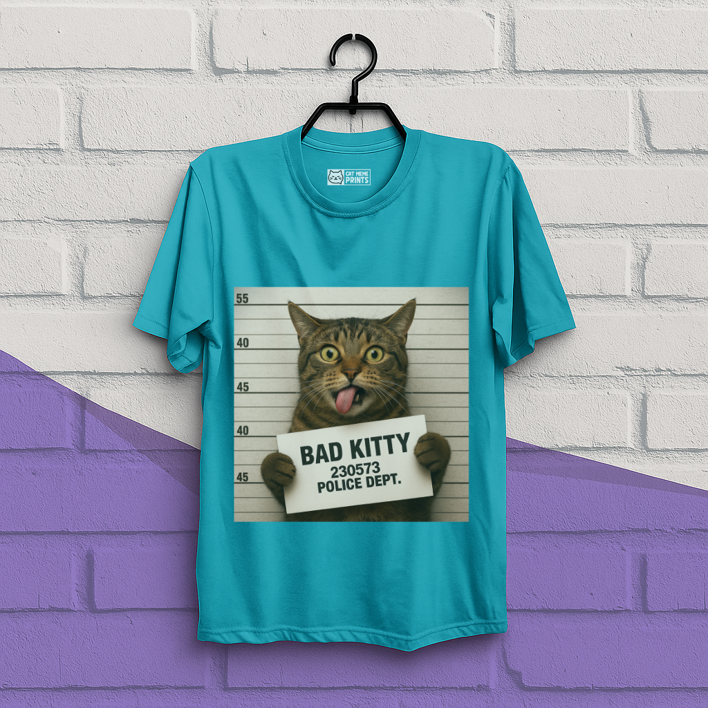 Bad Kitty Prisoned Meme T-Shirt