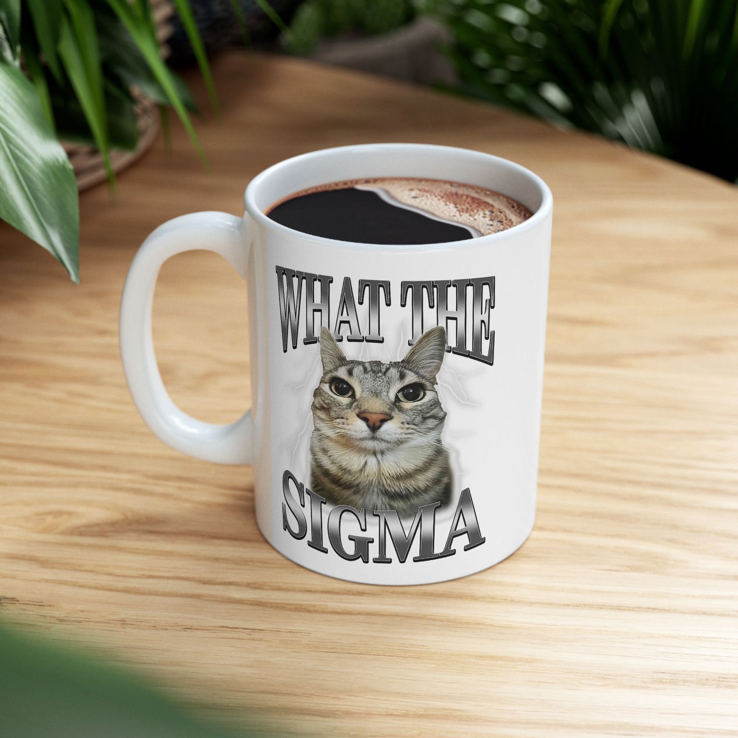 What The Sigma Cat Meme Mug
