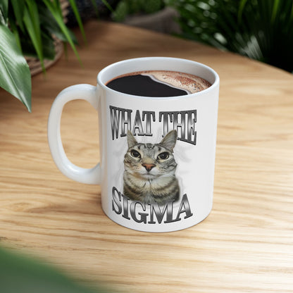 What The Sigma Cat Meme Mug