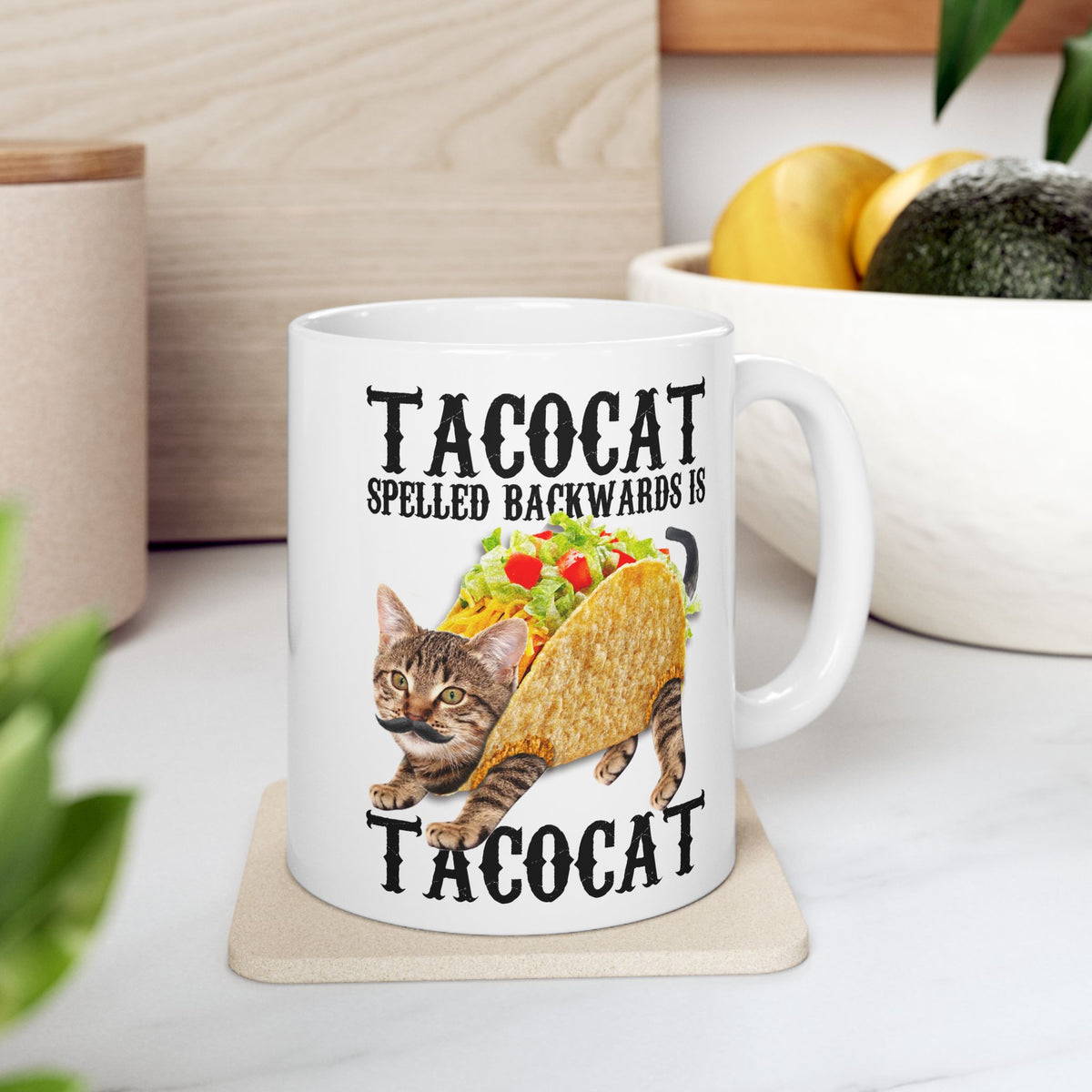 Taco Cat Spelled Backwards is Tacocat Mug
