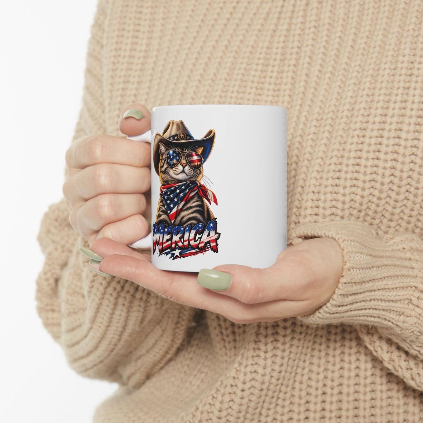 Merica Cat Mug