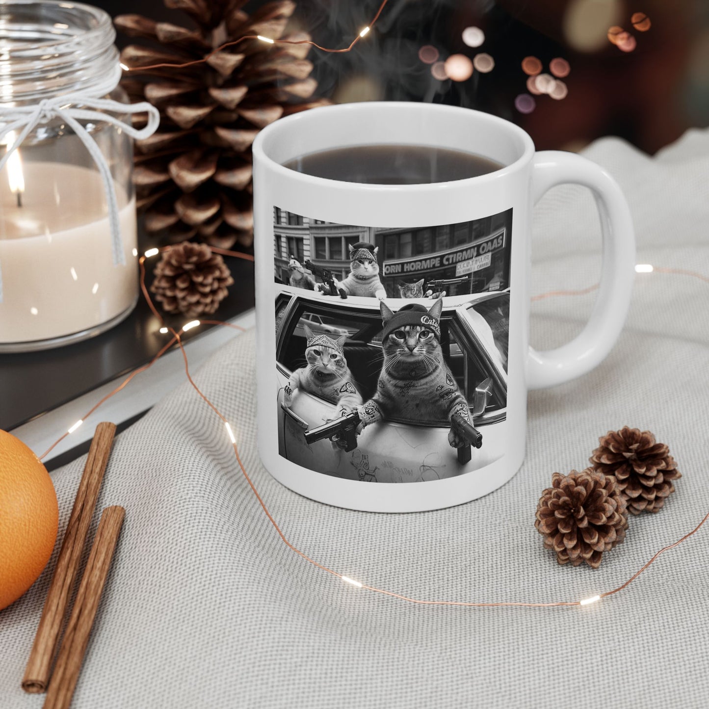 Gangster Cats Street Mug