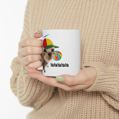 Cat With Lollipop Lalala Mug