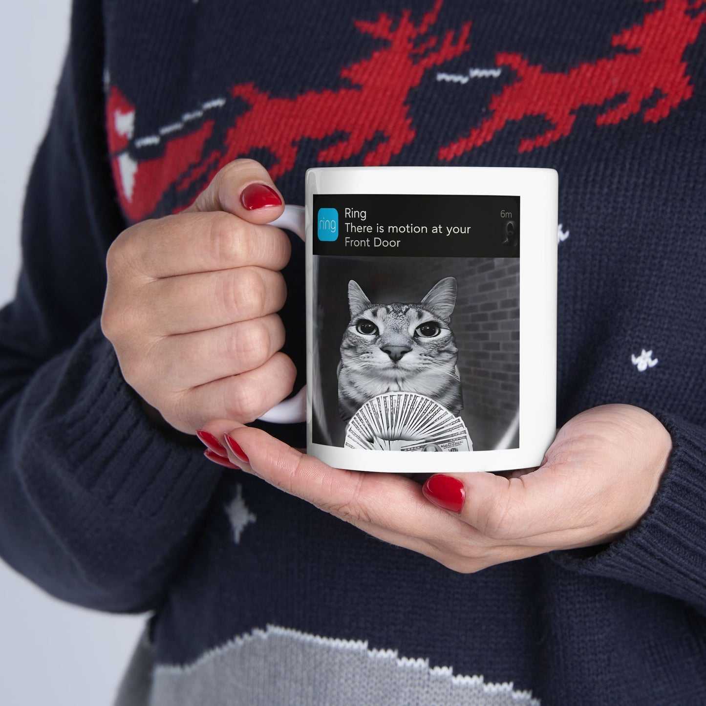 Ring Cat with Motion Mug