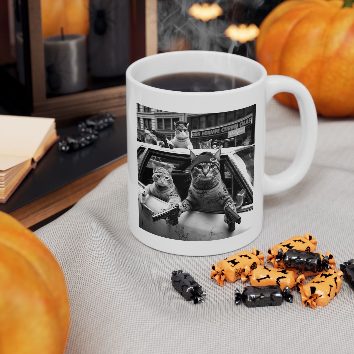 Gangster Cats Street Mug