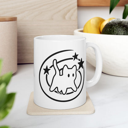 Y2K 90s Starry Cat Mug