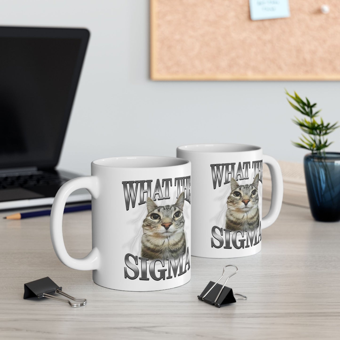 What The Sigma Cat Meme Mug
