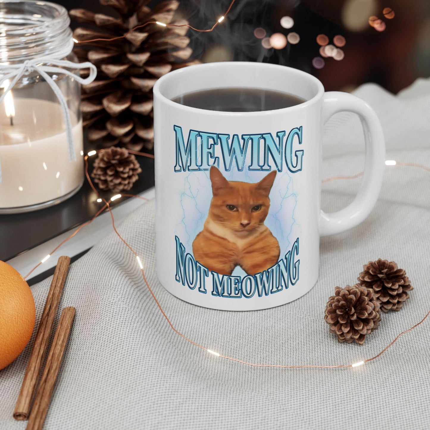Mewing Not Meowing Mug