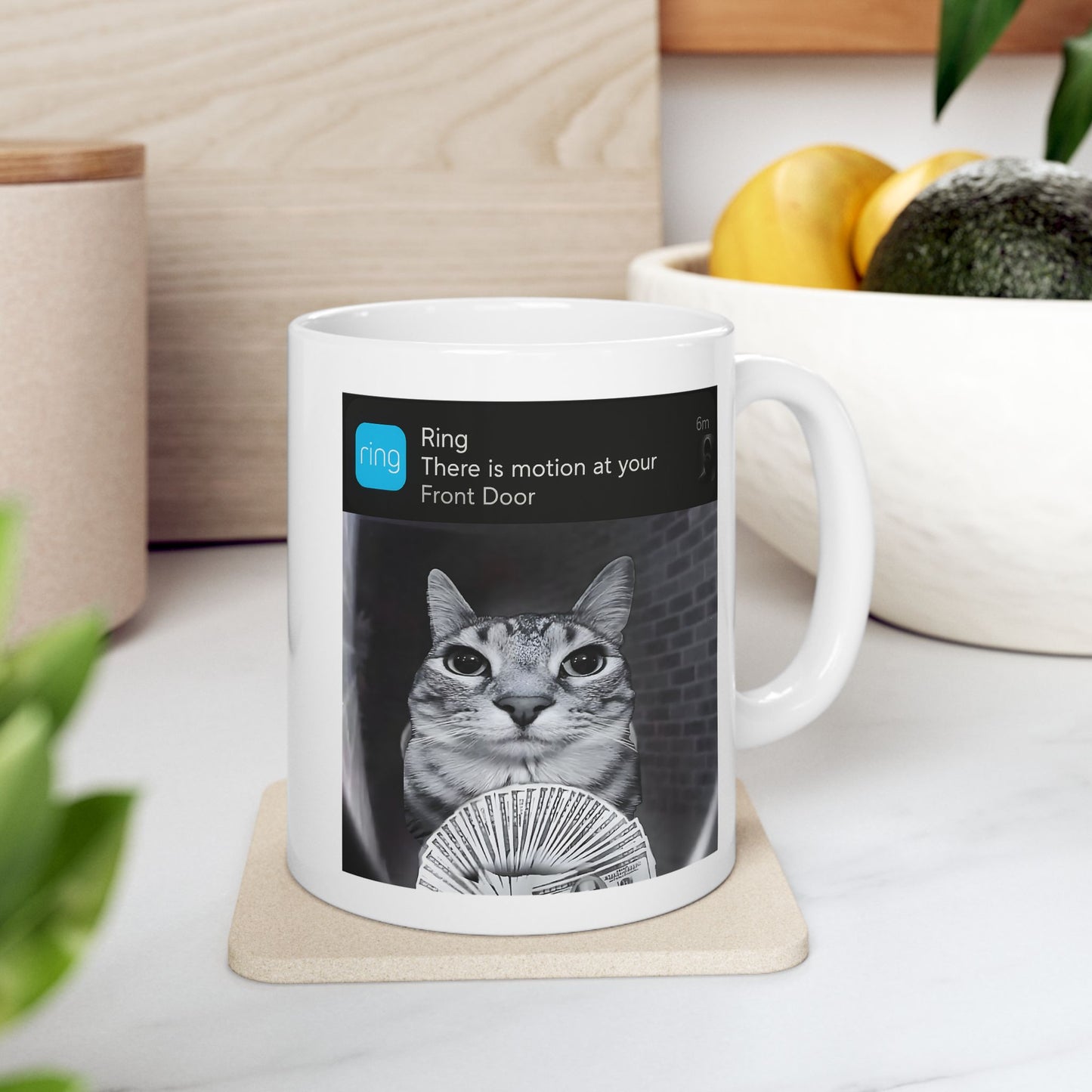 Ring Cat with Motion Mug