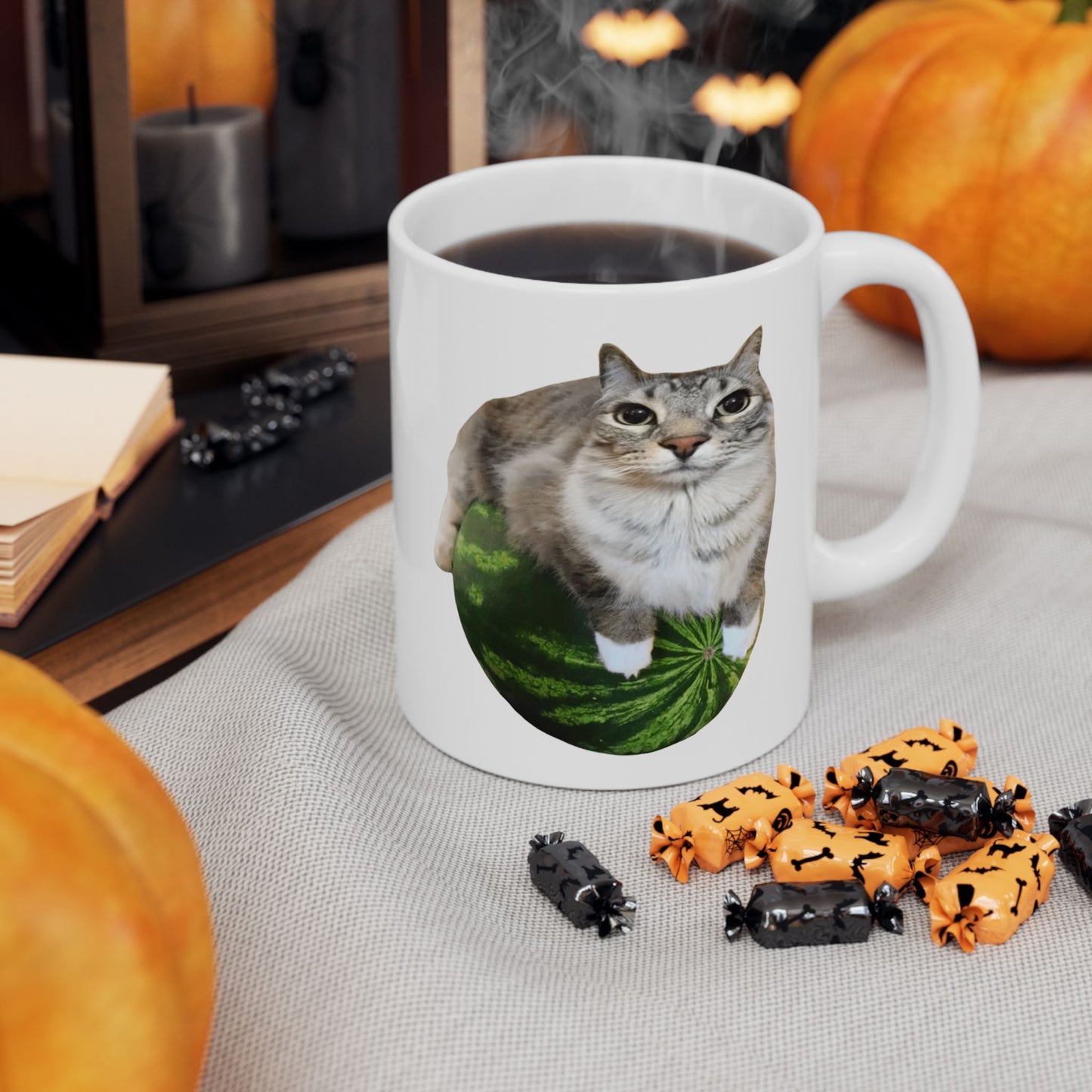 Watermelon Cat Meme Mug