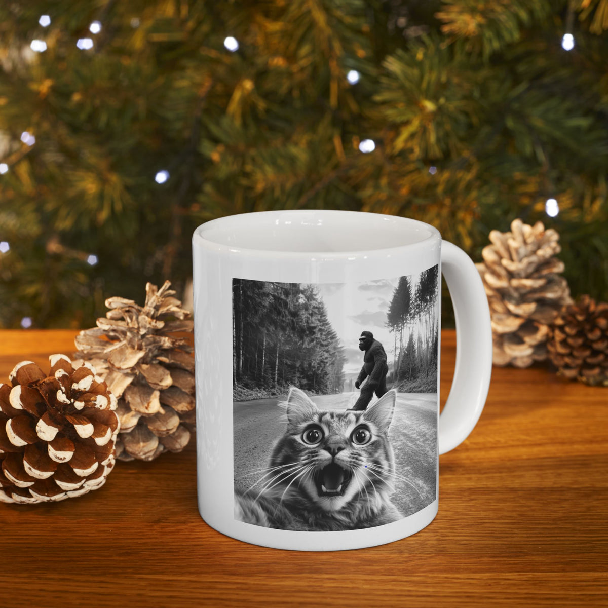 Cat Selfie Bigfoot Mug