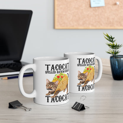 Taco Cat Spelled Backwards is Tacocat Mug