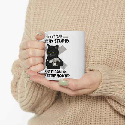 Even Duct Tape Can't Fix Stupid Mug