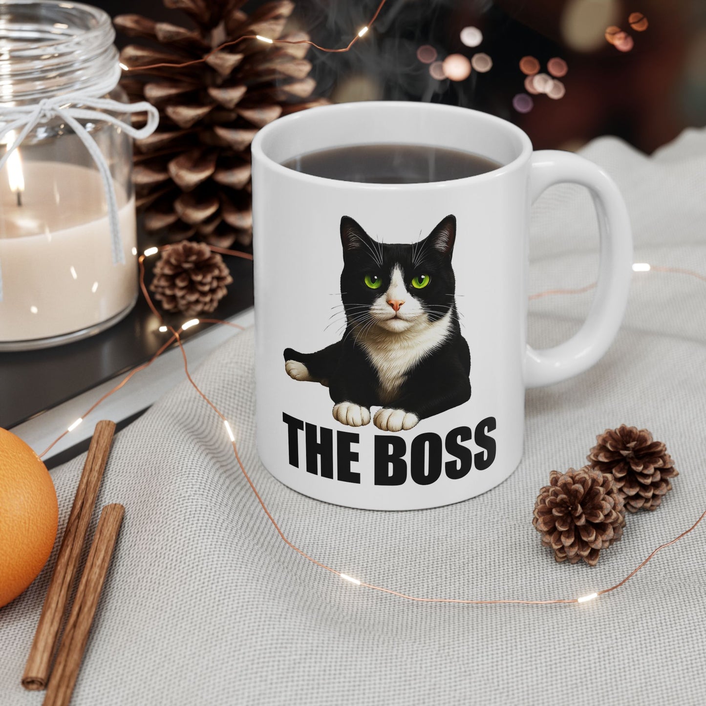 Cat is The Boss Mug
