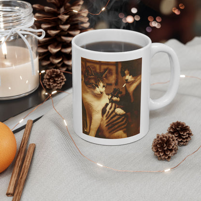 Tattoo Cat Meme Mug
