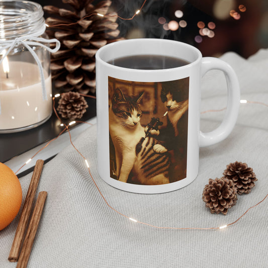 Tattoo Cat Meme Mug