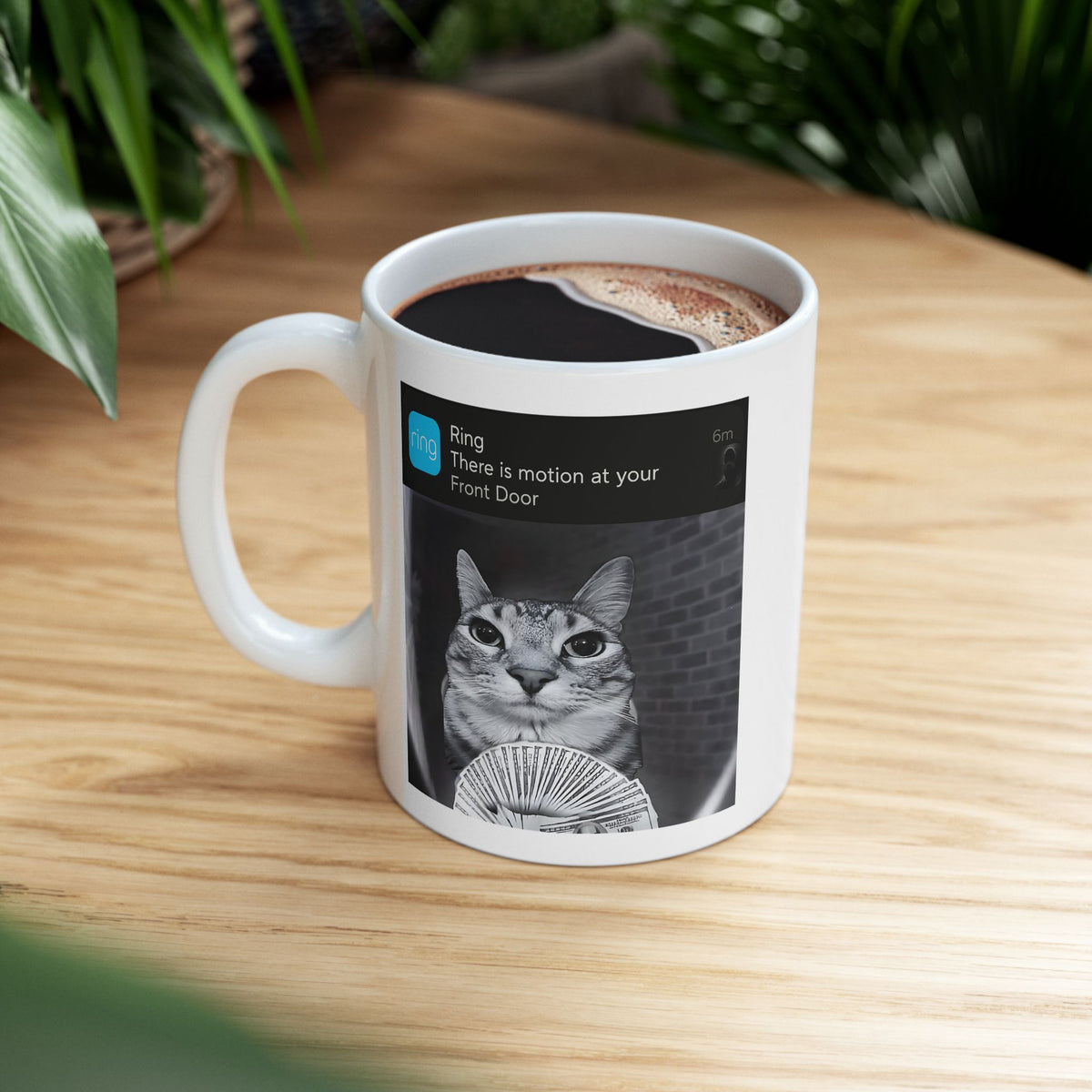 Ring Cat with Motion Mug