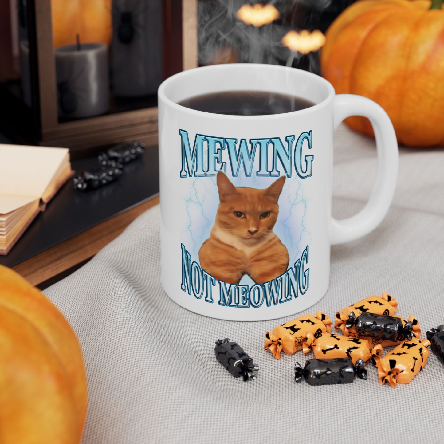 Mewing Not Meowing Mug