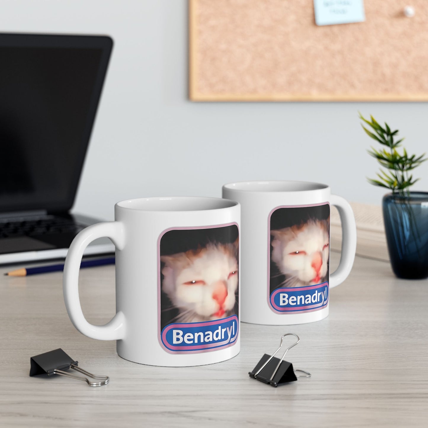 Benadryl Cat Mug
