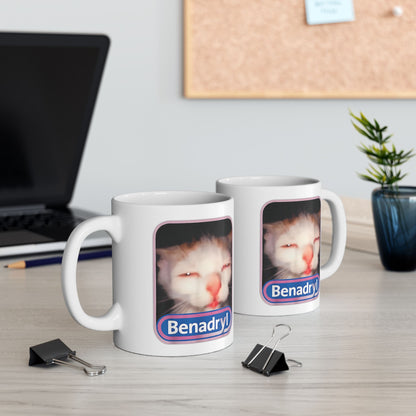 Benadryl Cat Mug