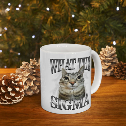 What The Sigma Cat Meme Mug