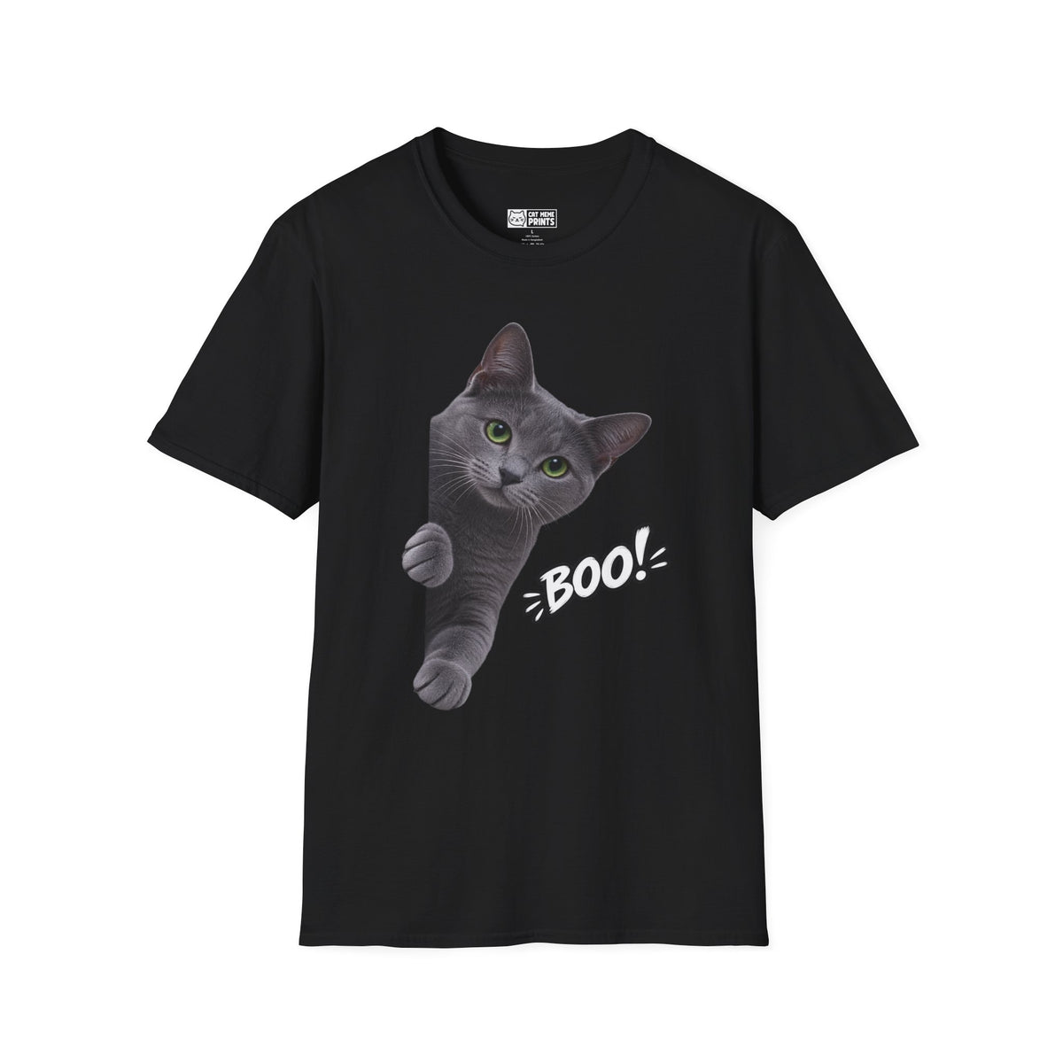 Blue Russian Cat Boo T-Shirt