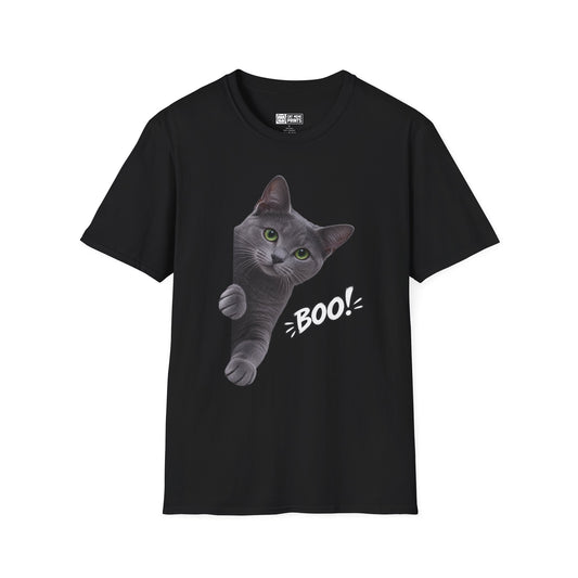 Blue Russian Cat Boo T-Shirt