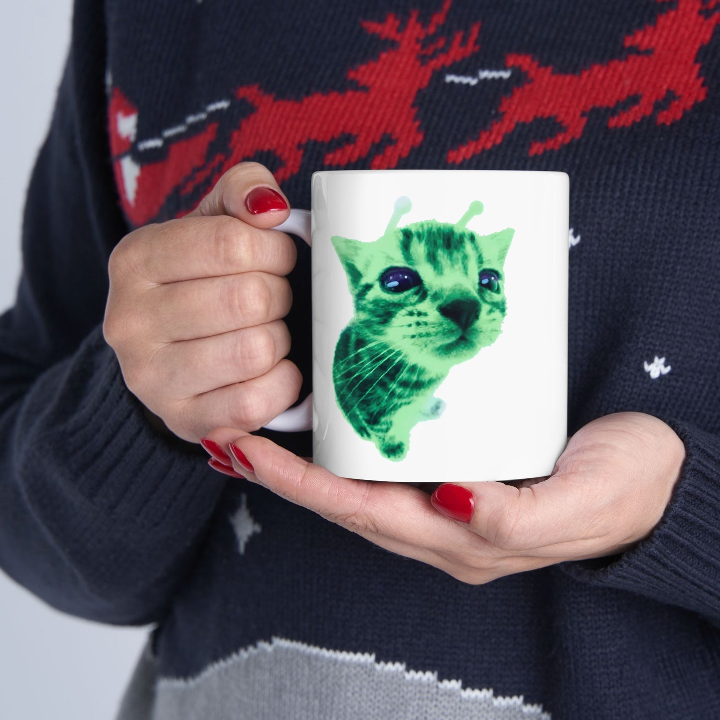 Gnarp Cat Alien Mug