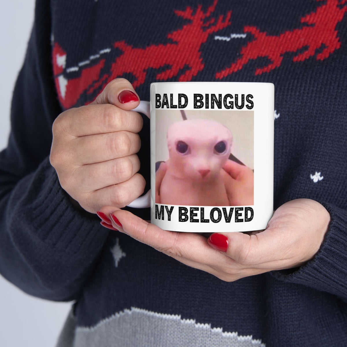 Bald Bingus My Beloved Mug