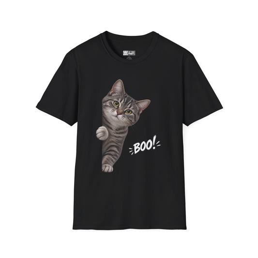 Grey Cat Boo T-Shirt