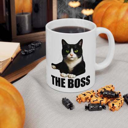 Cat is The Boss Mug