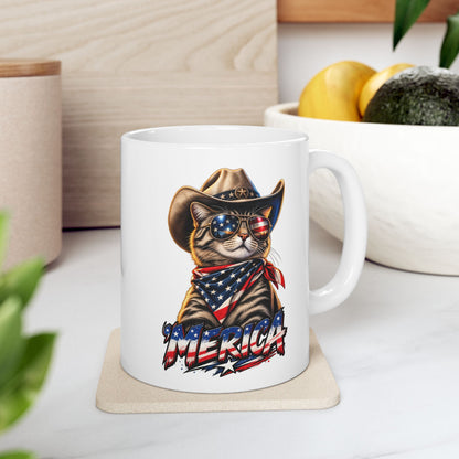 Merica Cat Mug