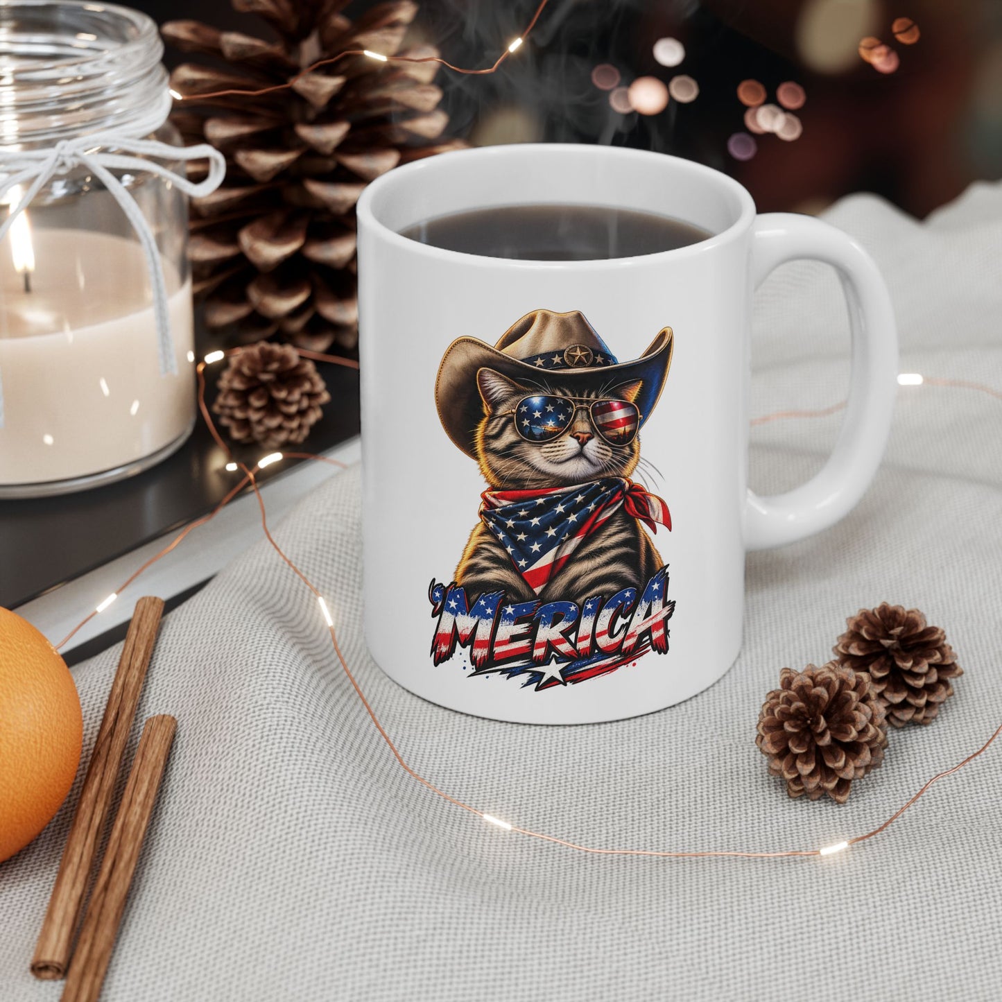 Merica Cat Mug