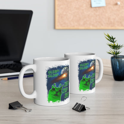 Glerp Glorp Zep Alien Cat Mug