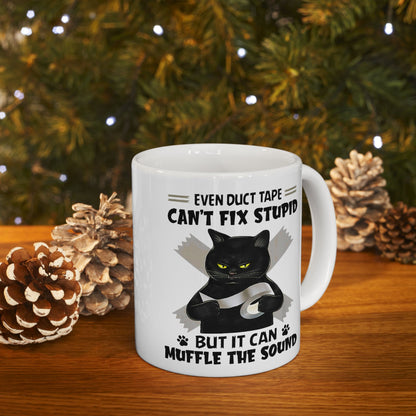 Even Duct Tape Can't Fix Stupid Mug
