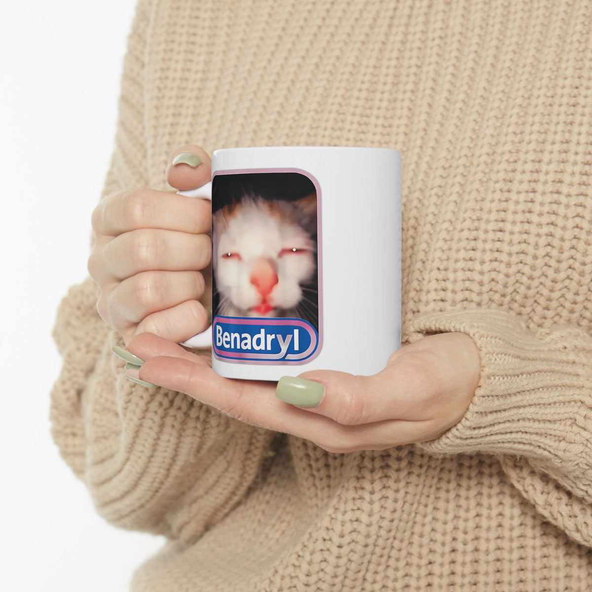Benadryl Cat Mug