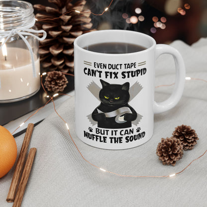 Even Duct Tape Can't Fix Stupid Mug